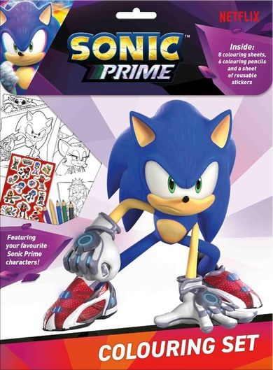 Sonic the Hedgehog, zestaw do kolorowania z naklejkami