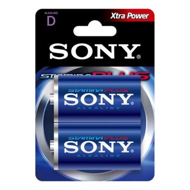 Sony, bateria alkaliczna LR20 STAMINA PLUS, 2 szt.