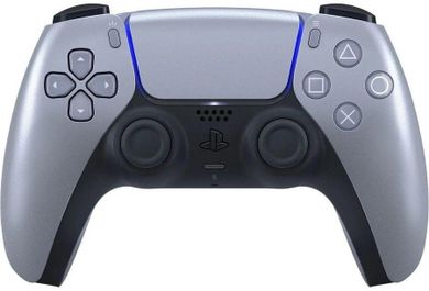 Sony, DualSense, kontroler bezprzewodowy, PS5, srebrny