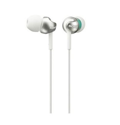 Sony, słuchawki douszne EX Serie 9mm MDR-EX110LP, białe
