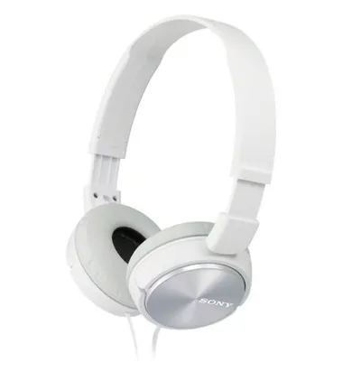 Sony, słuchawki nauszne Handsfree z mikrofonem MDR-ZX310AP, białe