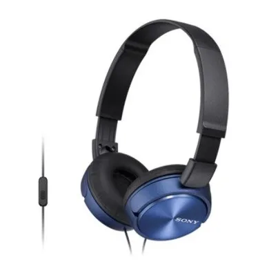 Sony, słuchawki nauszne Handsfree z mikrofonem MDR-ZX310AP, niebieskie