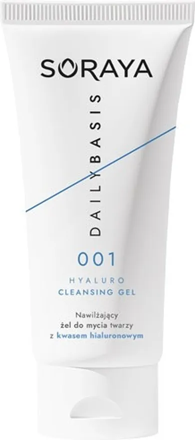 Soraya, Daily Basis, nawilżający żel do mycia twarzy z kwasem hialuronowym, 150 ml