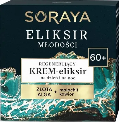 Soraya, Eliksir Młodości, 60+ regenerujący krem-eliksir na dzień i noc, 50 ml