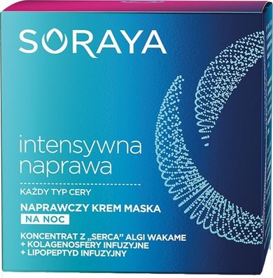 Soraya, Intensywna Naprawa, krem-maska, naprawczy na noc, 50 ml