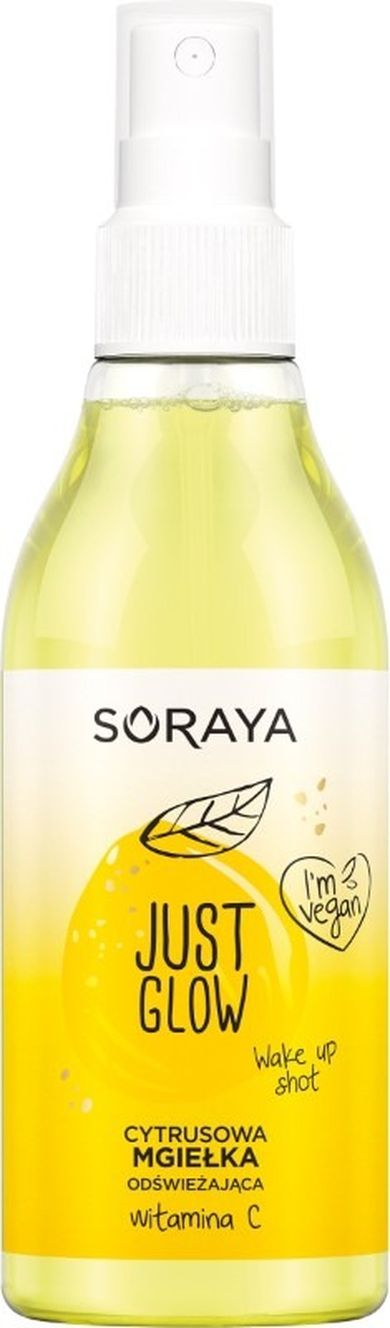 Soraya, Just Glow, cytrusowa Mgiełka odświeżająca z witaminą C, 200 ml