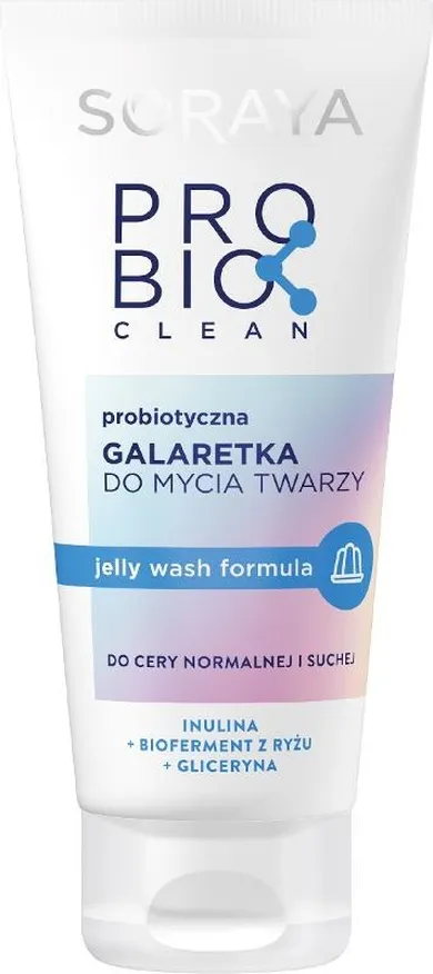 Soraya, Probio Clean, probiotyczna galaretka do mycia twarzy do cery normalnej i suchej, 150 ml