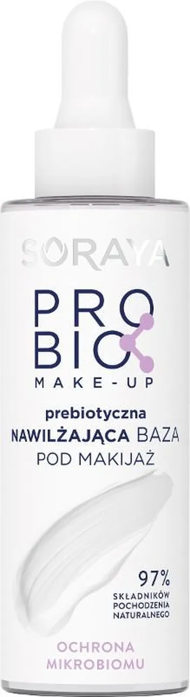 Soraya, Probio Make-up, prebiotyczna nawilżająca baza pod makijaż, ochrona mikrobiomu, 30 ml