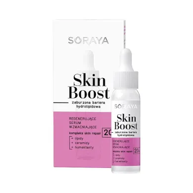 Soraya, Skin Boost, regenerujące serum wzmacniające, zaburzona bariera hydrolipidowa, 30 ml