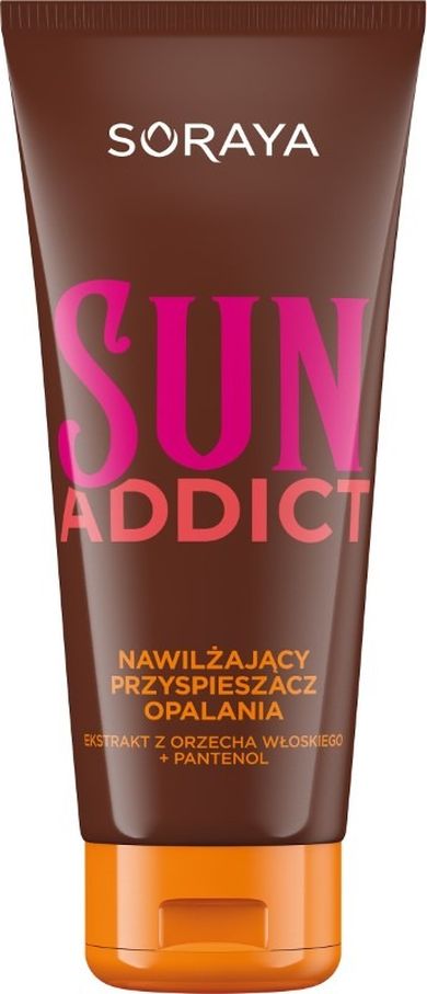 Soraya, Sun Addict, przyspieszacz opalania nawilżający z orzechem włoskim, 150 ml