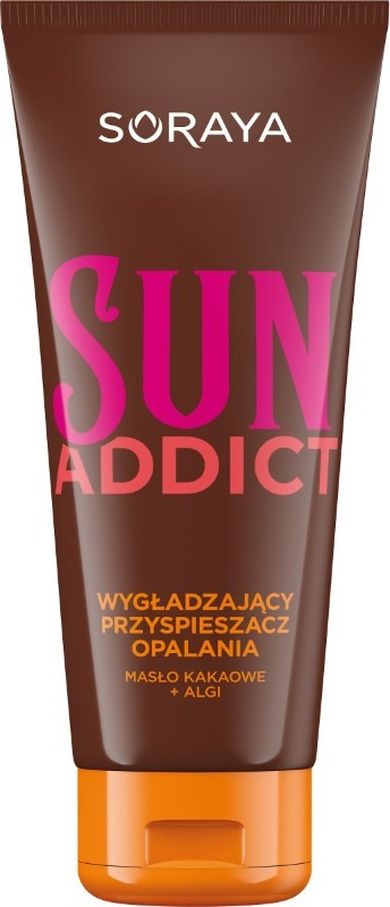Soraya, Sun Addict, przyspieszacz opalania wygładzający z masłem kakaowym, 150 ml