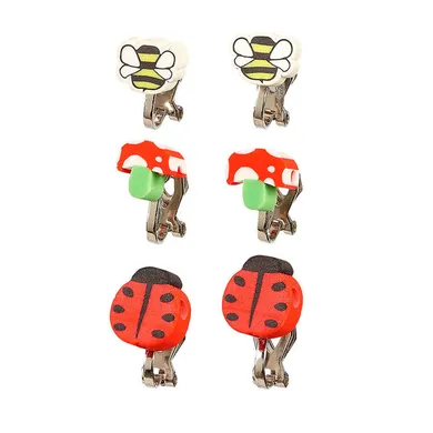 Souza! Hasse, klipsy do uszu, biedronki, 3 pary