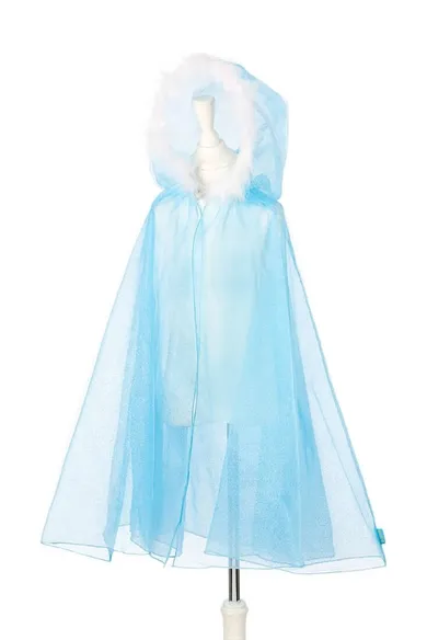 Souza! peleryna królowej śniegu z kapturem, strój, 8-10 lat