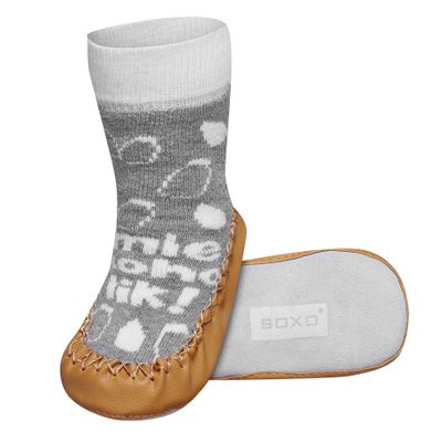 Soxo, mlekoholik, kapcie ze skórzaną podeszwą