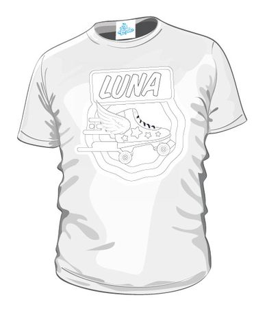 Soy Luna, koszulka do kolorowania, z mazakami, 128/134 cm