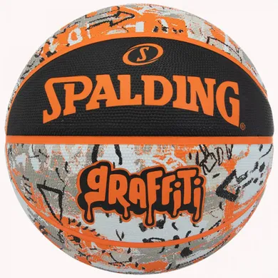 Spalding, piłka koszykowa, Graffitti, rozmiar 7, pomarańczowy