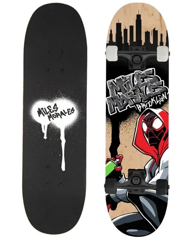 Spider-Man, drewniana deskorolka, Miles Morales