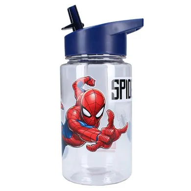 Spider-Man, Drink Up, bidon ze słomką, niebieski, 450 ml
