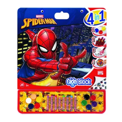 Spider-Man, gigablock, zestaw artystyczny 4w1