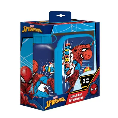 Spider-Man, lunchbox z bidonem, zestaw