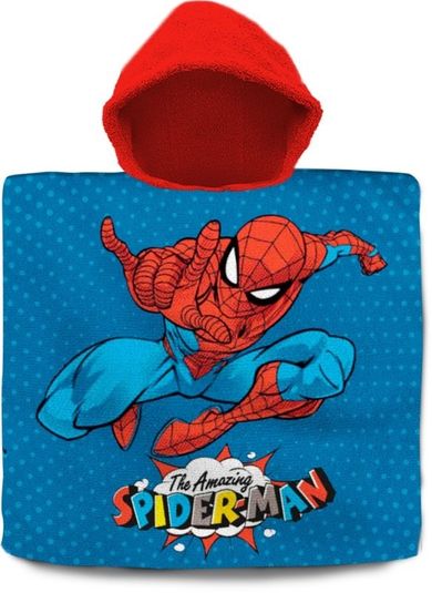 Spider-Man, ręcznik ponczo, bawełniany, 60-120 cm