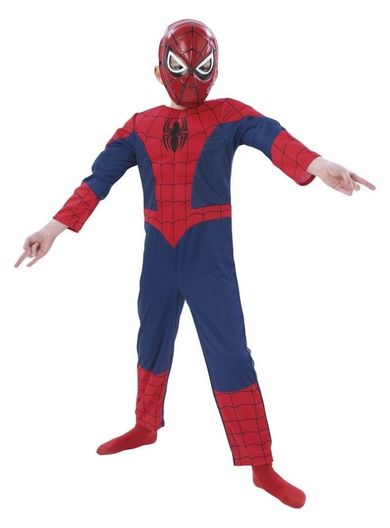 Spider-Man, strój karnawałowy dla dzieci z maską, rozmiar 128