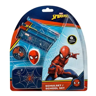 Spider-Man, zestaw przyborów szkolnych, 6 elementów