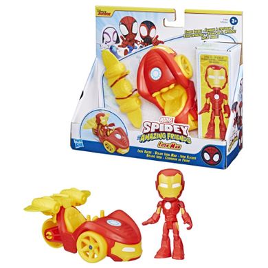 Spidey i super-kumple, Iron Man i Iron Racer, figurka z pojazdem