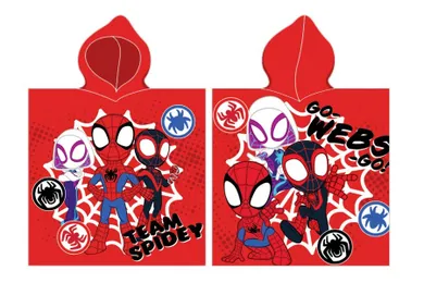 Spidey i super-kumple, poncho z kapturem, ręcznik, 55-110 cm