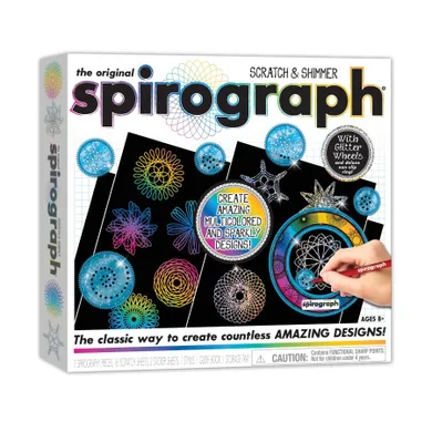 Spirograph, zestaw artystyczny do zdrapywania