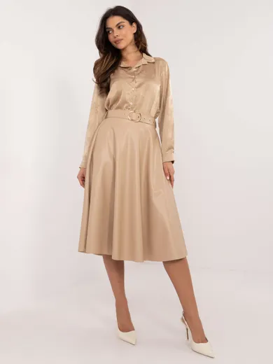 Spódnica damska, beżowa, Italy Moda