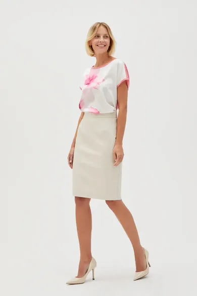 Spódnica damska, beżowa, Moodo