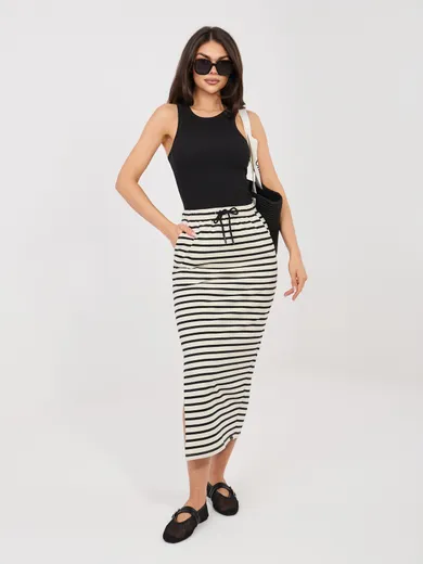 Spódnica damska, beżowa, Sublevel