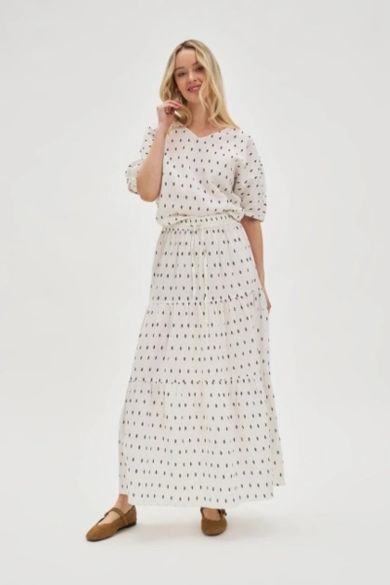 Spódnica damska, biała, Moodo