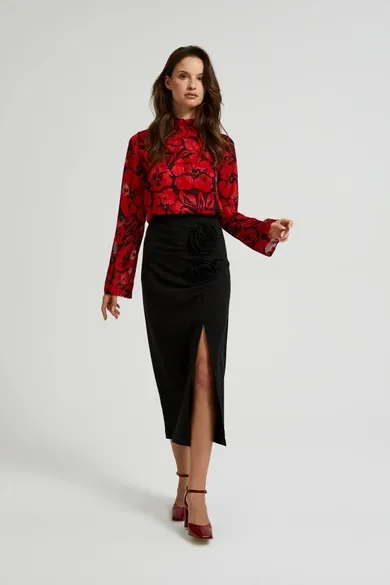 Spódnica damska, czarna, Moodo