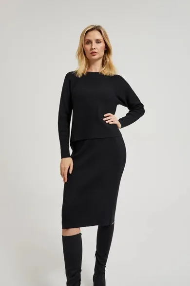 Spódnica damska, czarna, Moodo