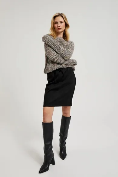 Spódnica damska, czarna, Moodo