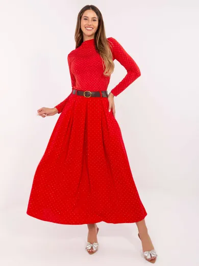 Spódnica damska, czerwona, Italy Moda