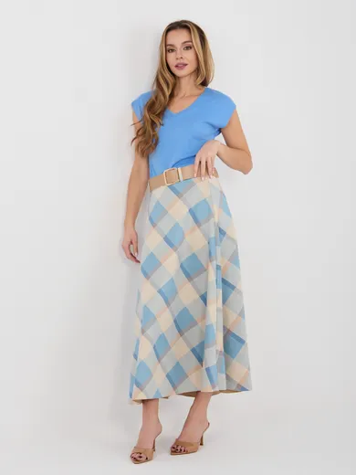 Spódnica damska, niebieska, Italy Moda