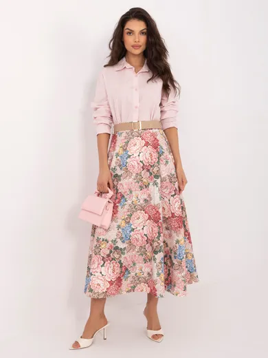 Spódnica damska, różowa, Italy Moda