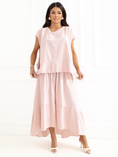 Spódnica damska, różowa, Italy Moda
