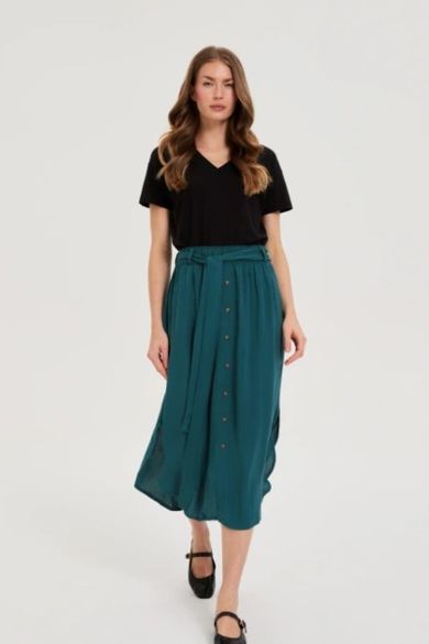 Spódnica damska, zielona, Moodo