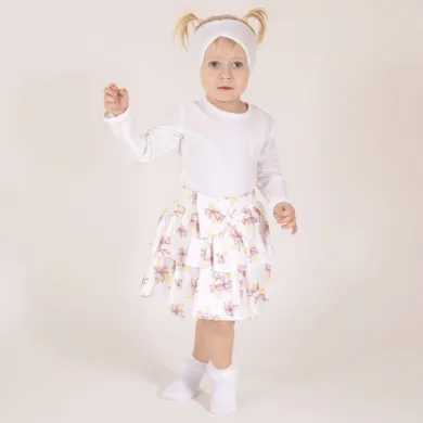 Spódnica dziewczęca, ecru, Nicol