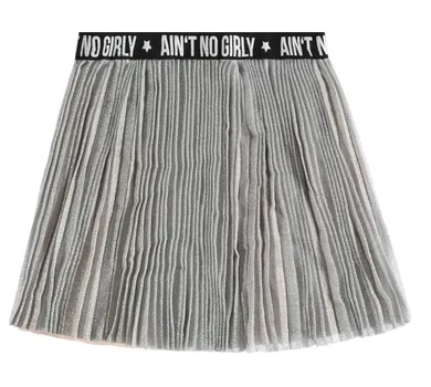 Spódnica dziewczęca, plisowana, różowo-szara, Tom Tailor