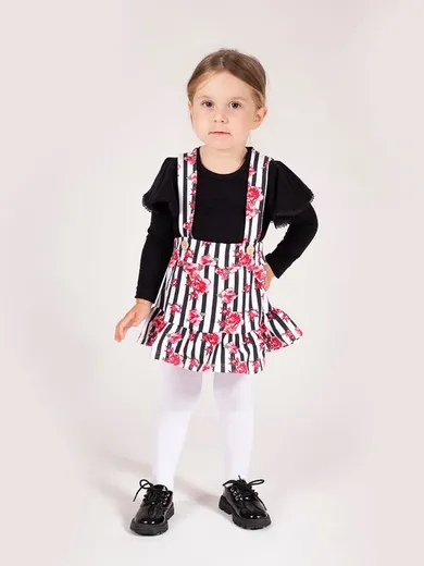 Spódnica ogrodniczka dziewczęca, mix, Nicol