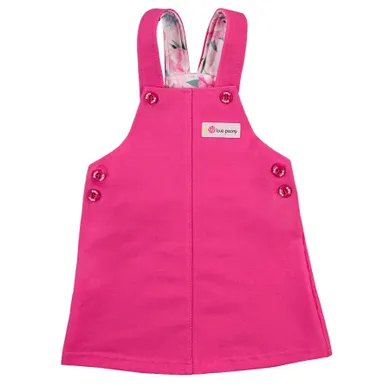 Spódnica ogrodniczka dziewczęca, różowa, Eevi