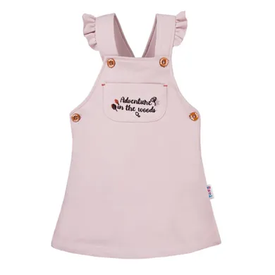 Spódnica ogrodniczka dziewczęca, różowa, Eevi