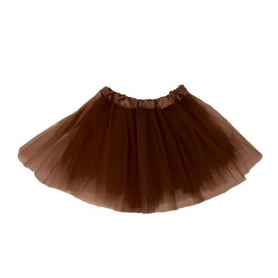 Spódniczka tiulowa TuTu, brązowa, 40 cm