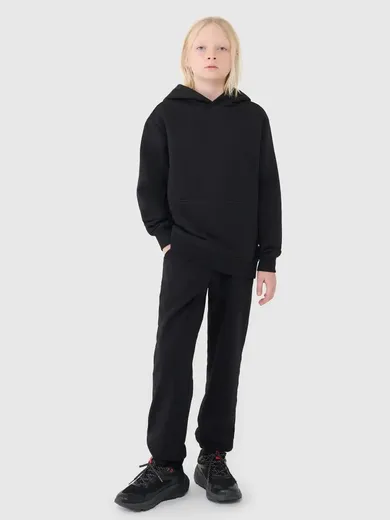 Spodnie dresowe chłopięce, czarne, 4F