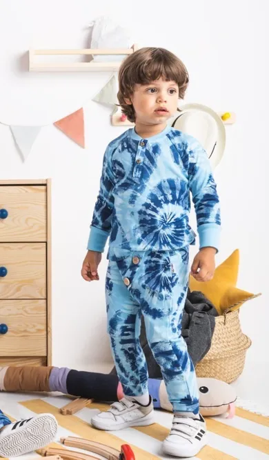 Spodnie dresowe chłopięce, niebieskie, Nicol